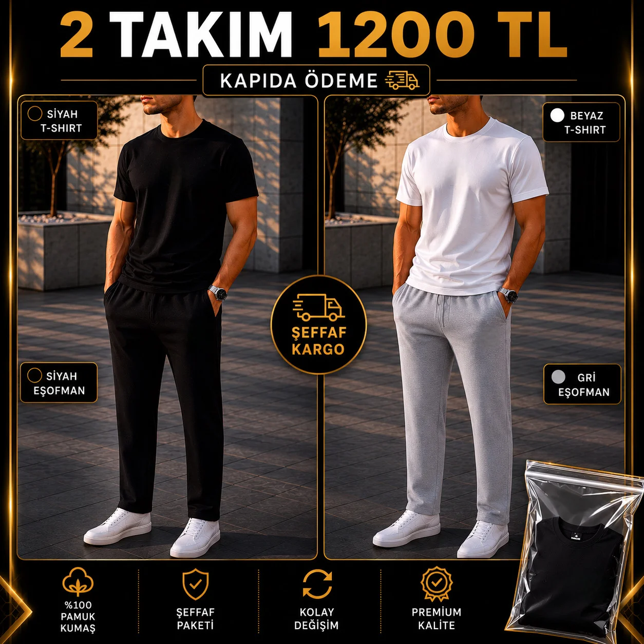 DÜZ-SİYAH TAKIM VE BEYAZ TAKIM